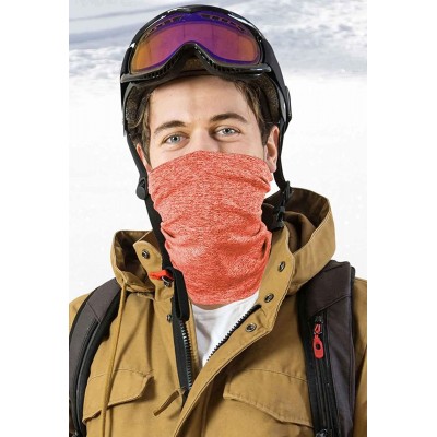 Balaclavas Face Cover Carbon Filter Bandanas Neck Gaiter Headbands Workout Sports Scarf 2-Pack - Orange - CQ1987WLQ2U $23.72