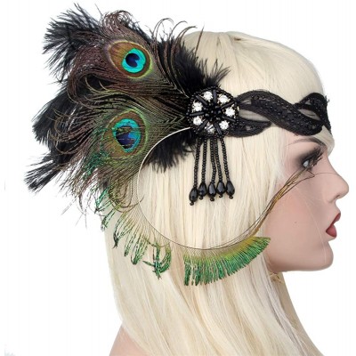 Headbands 1920s Accessories Themed Costume Mardi Gras Party Prop additions to Flapper Dress - Set 14 - CY18IHCZZCC $19.42