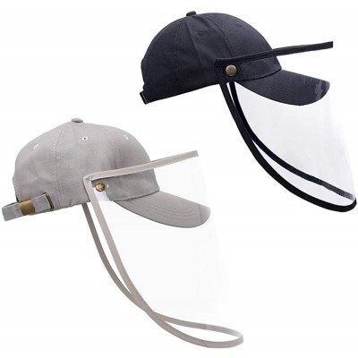 Baseball Caps Baseball Cap Women & Men- Fashion Sun Hat Removable Anti-Sunburn UV-Proof - N-black+gray - CD198DUS00E $28.63