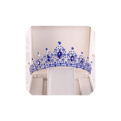 Headbands Champagne Crystal Rhinestone Headbands Accessories - Blue - CB18TW3I4OZ $27.86