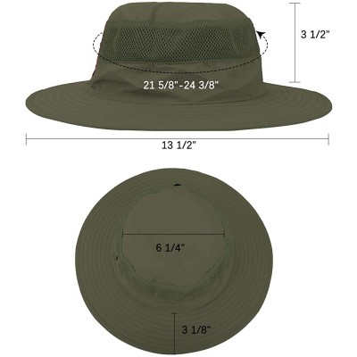 Sun Hats Outdoor Sun Hat Quick-Dry Breathable Mesh Hat Camping Cap - Light Green - C218CUYQC2Y $14.05