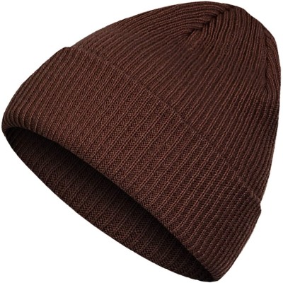 Skullies & Beanies Women's Casual Winter Acrylic Knit Beanie for Men and Women - A Brown - CX193QDSX79 $10.50