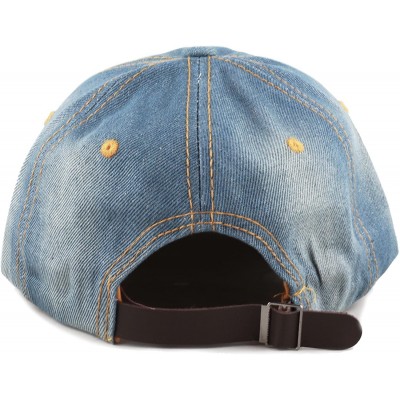 Baseball Caps 200 Bling Jewel Rhinestone Rose Patch Washed Denim Baseball Cap - 10. Rose Stone-2 - CA18RD587HO $12.07