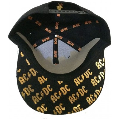 Baseball Caps AC/DC Rock Or Bust Embroidered Black Baseball Hat Cap - CK184TDYK77 $24.27
