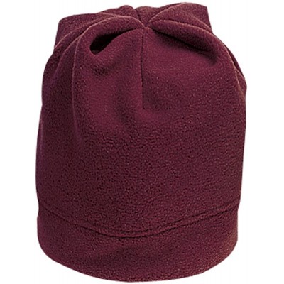 Skullies & Beanies Soft and Cozy Fleece Beenie - Maroon - CS11HFBXA8R $28.00