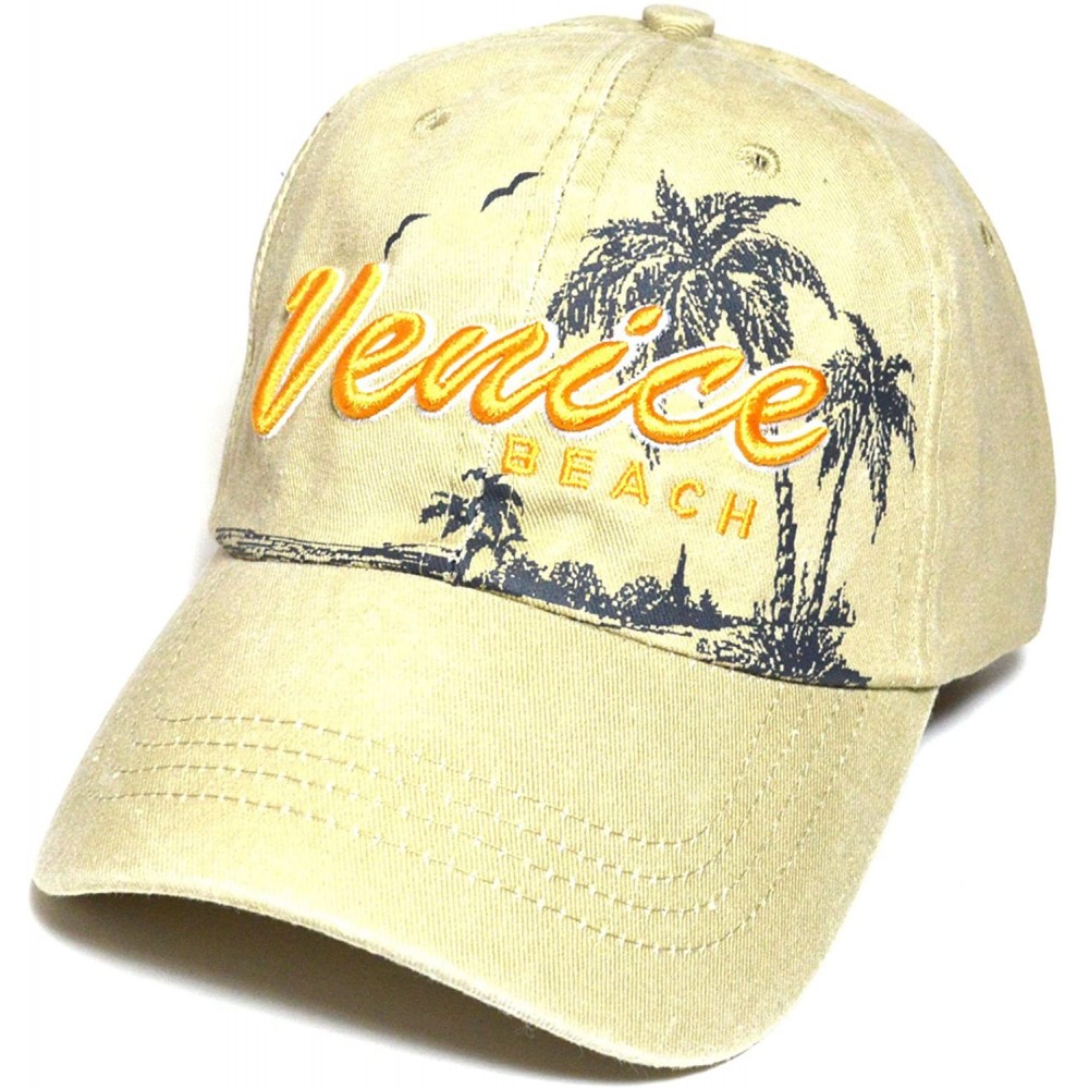 Baseball Caps Venice Beach Polo Style 100% Cotton Dad Hat Durable Golf Baseball Fashion Cap 4 - Beige - CN185X4WAHZ $13.96