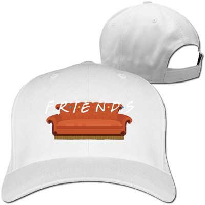 Baseball Caps Unisex Baseball Cap Convenient Friends Tv Show Design Adjustable Mens&Womens Pigment Dyed Hats - White - CC18Y9...