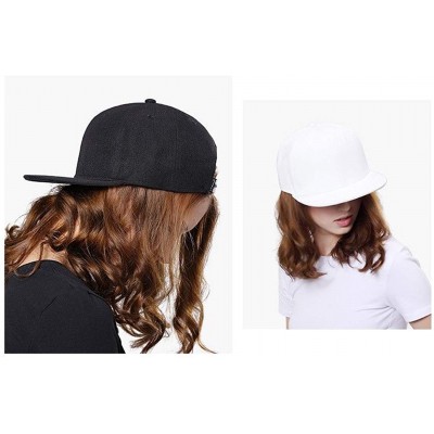 Baseball Caps Men's KIA Racing A Flat-Brim Caps Adjustable Freestyle Caps - White - C318WO8NSUL $17.22