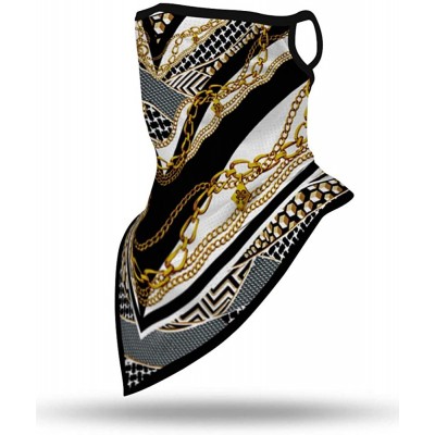 Balaclavas Fashion Bandanas 100% Cotton Paisley Print Head Wrap Scarf Wristband - Gold - CH198GX7ZXG $12.52