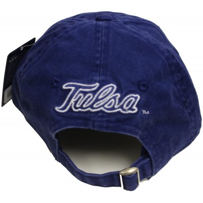 Baseball Caps Tulsa University Golden Hurricane Tu Distress College Adjustable Dad Hat Baseball Cap - CG184IXG30E $17.73