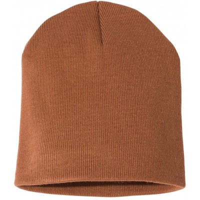 Skullies & Beanies 3810 - USA-Made 8½' Inch Knit Beanie - Coyote Brown - CL18W6II23H $9.32