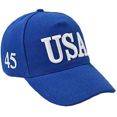 Baseball Caps USA Baseball Cap Polo Style Adjustable Embroidered Dad Hat with American Flag for Men and Women - CJ18U2K7ID2 $...