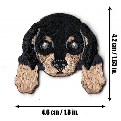 Skullies & Beanies [ Dachshund ] Cute Embroidered Puppy Dog Warm Knit Fleece Winter Beanie Skull Cap - Yellow - CA189RWZYQ6 $...