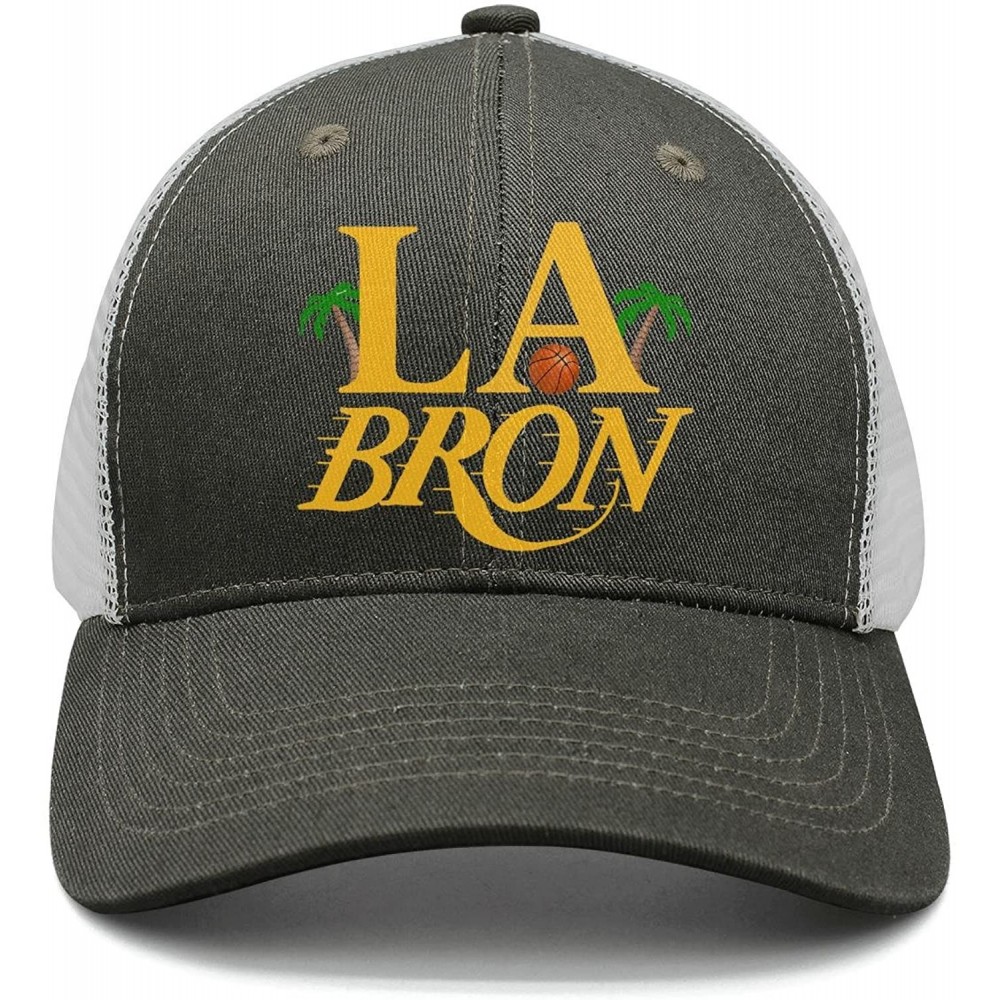 Skullies & Beanies La-bron-23_Funny_Logo Mens Adjustable Fashion mesh Snapback Hat - Tropical Plants Beach-2 - CF18GKYXG0S $1...