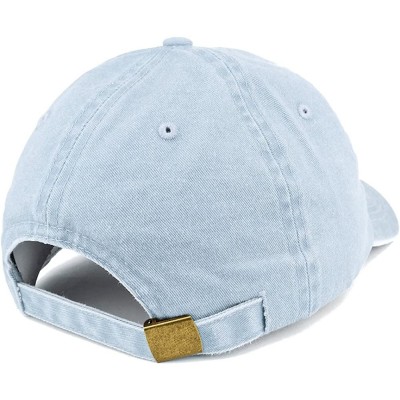 Baseball Caps Small Vintage 1971 Embroidered 49th Birthday Washed Pigment Dyed Cap - Light Blue - CL18C6A6K84 $17.17