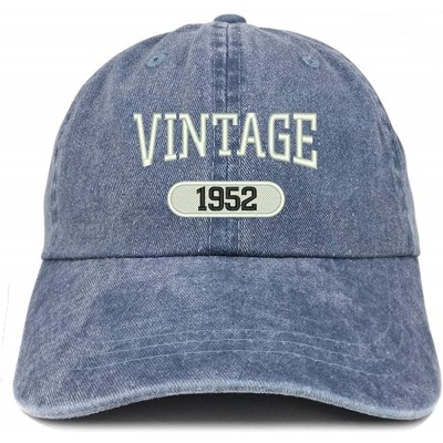 Baseball Caps Vintage 1952 Embroidered 68th Birthday Soft Crown Washed Cotton Cap - Navy - CJ180WYNXU8 $17.68