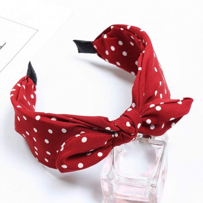 Headbands Sweet Bowknot Headband Headwrap - Yellow - C318O8HII9W $7.76