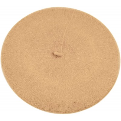 Berets 3 Pieces Pack Ladies Solid Colored French Wool Beret - Tan-3 Pieces - CY12O27FTR6 $14.66