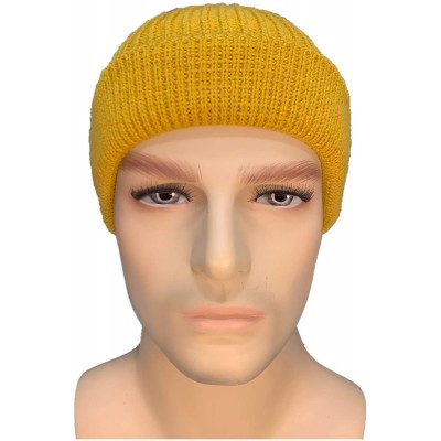 Skullies & Beanies Comfortable Unisex Beanie Warm- Stretchy & Soft Stylish & Trendy Knit hat - Khaki - CQ192HEENKS $11.57