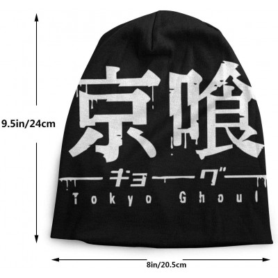 Skullies & Beanies Tokyo Ghoul Logo Mens Winter Hat Warm Comfortable Soft Knit Beanie Hats - C71928UZD2Y $17.89