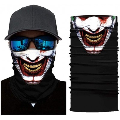 Balaclavas Joker Print Face Mask- Rave Bandana- Neck Gaiter- Scarf- Summer Balaclava for Dust Wind UV Protection - Jkk - CT19...