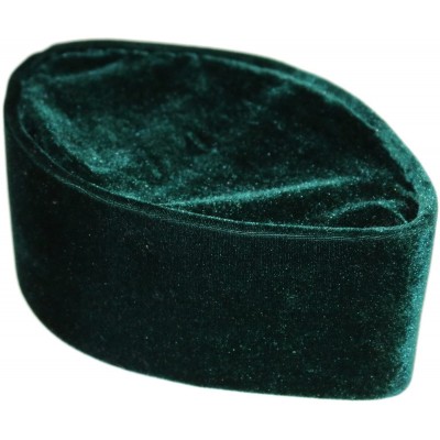 Skullies & Beanies African Native Hat Foldable Velvet Hat - Green - CB185N3ODA6 $31.31