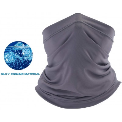 Balaclavas Summer Face Scarf Neck Gaiter Cooling Dustproof Masks 3 Pack - Gray- Black- Royal Blue - C518QRG87X3 $15.59