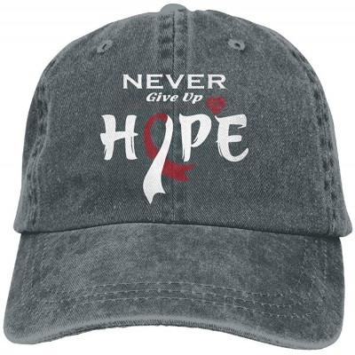 Baseball Caps 2018 Adult Fashion Cotton Denim Baseball Cap Neck Cancer Awareness-1 Classic Dad Hat Adjustable Plain Cap - C81...