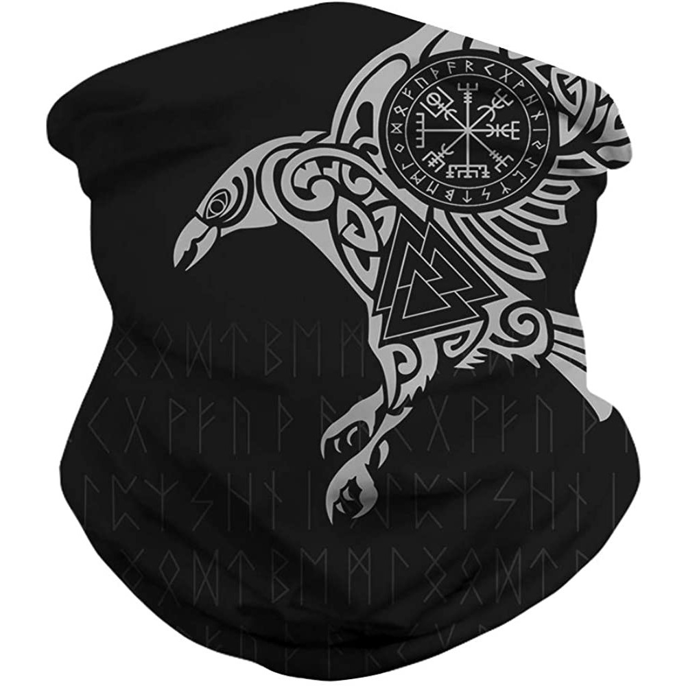 Balaclavas Rave Bandana for Men Women Neck Gaiter Scarf Dust Wind Balaclava Headwear - Viking - C5199U34228 $13.67