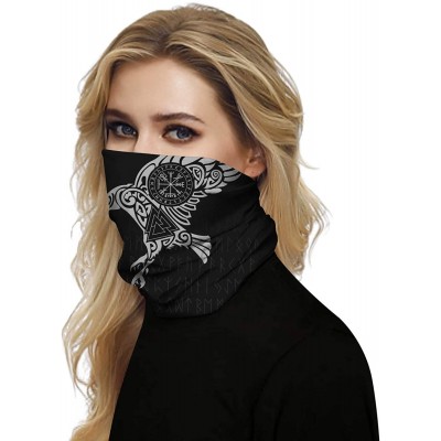 Balaclavas Rave Bandana for Men Women Neck Gaiter Scarf Dust Wind Balaclava Headwear - Viking - C5199U34228 $13.67