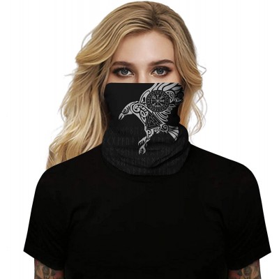 Balaclavas Rave Bandana for Men Women Neck Gaiter Scarf Dust Wind Balaclava Headwear - Viking - C5199U34228 $13.67