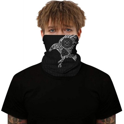 Balaclavas Rave Bandana for Men Women Neck Gaiter Scarf Dust Wind Balaclava Headwear - Viking - C5199U34228 $13.67