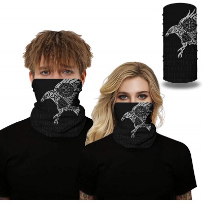 Balaclavas Rave Bandana for Men Women Neck Gaiter Scarf Dust Wind Balaclava Headwear - Viking - C5199U34228 $13.67