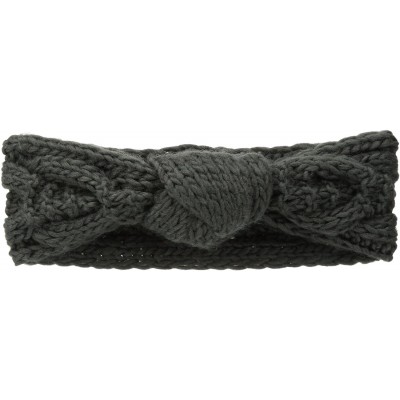 Cold Weather Headbands Women's Cable Knit Knot Headband - Gray - C412ISXB7IL $16.22