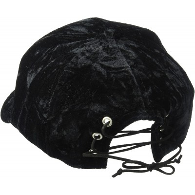 Baseball Caps Women's Velvet Baseball - Black - CQ183A855O8 $17.43