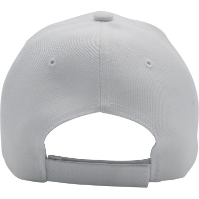 Baseball Caps Baseball Cap Men Women - Classic Adjustable Plain Hat - White - CJ17YKCHY4S $7.72