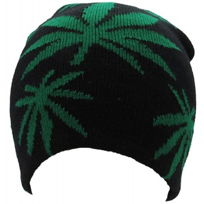 Skullies & Beanies Jamaica Reggae Rasta Slouchy Stripe Baggie Skull Cap - Prh48-green - C017YSCM00D $12.21
