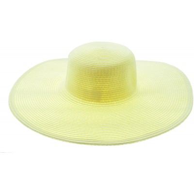 Sun Hats Wide Women Colorful Derby Large Floppy Folderable Straw Beach Hat - Off White - CO122QLUQ6P $12.80