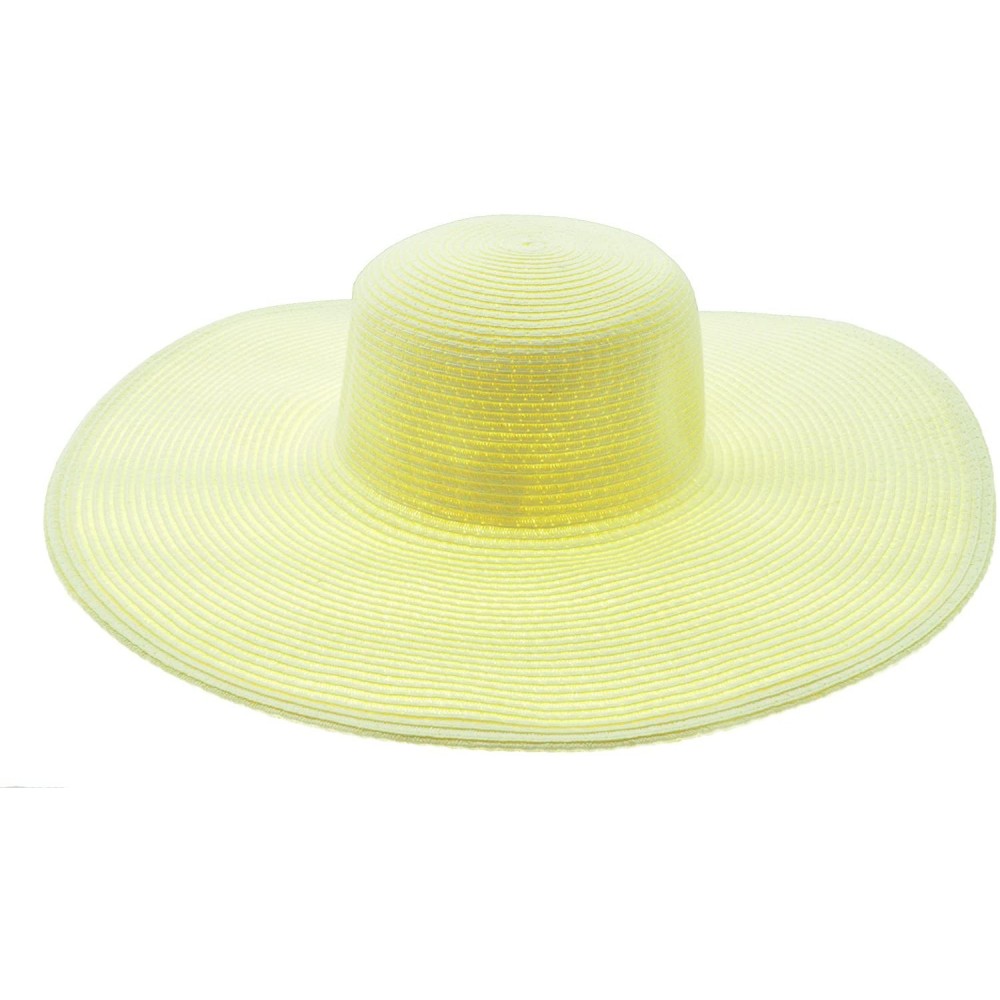 Sun Hats Wide Women Colorful Derby Large Floppy Folderable Straw Beach Hat - Off White - CO122QLUQ6P $12.80