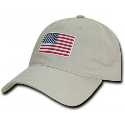 Baseball Caps Polo Style American Pride Flag Baseball Caps - 1tsa-stone - CV12KLEC1Z3 $14.30