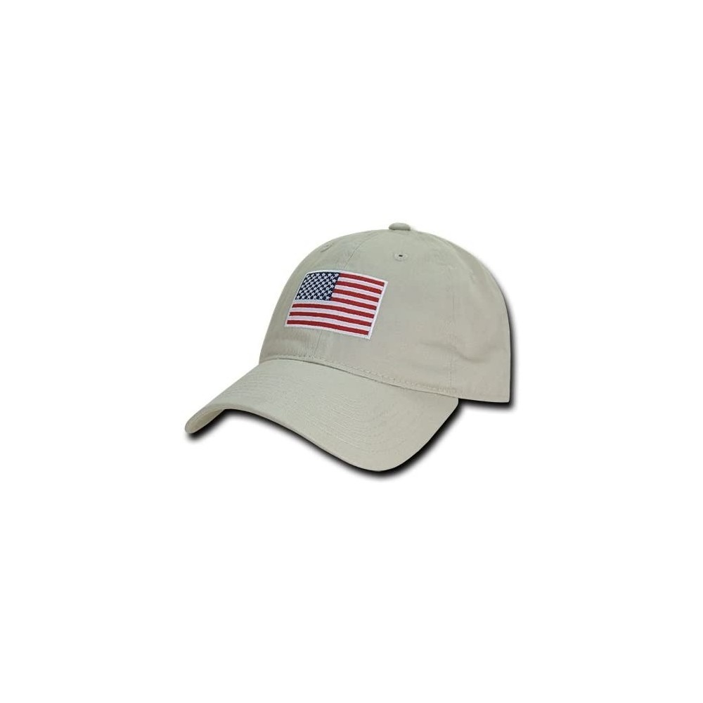 Baseball Caps Polo Style American Pride Flag Baseball Caps - 1tsa-stone - CV12KLEC1Z3 $14.30