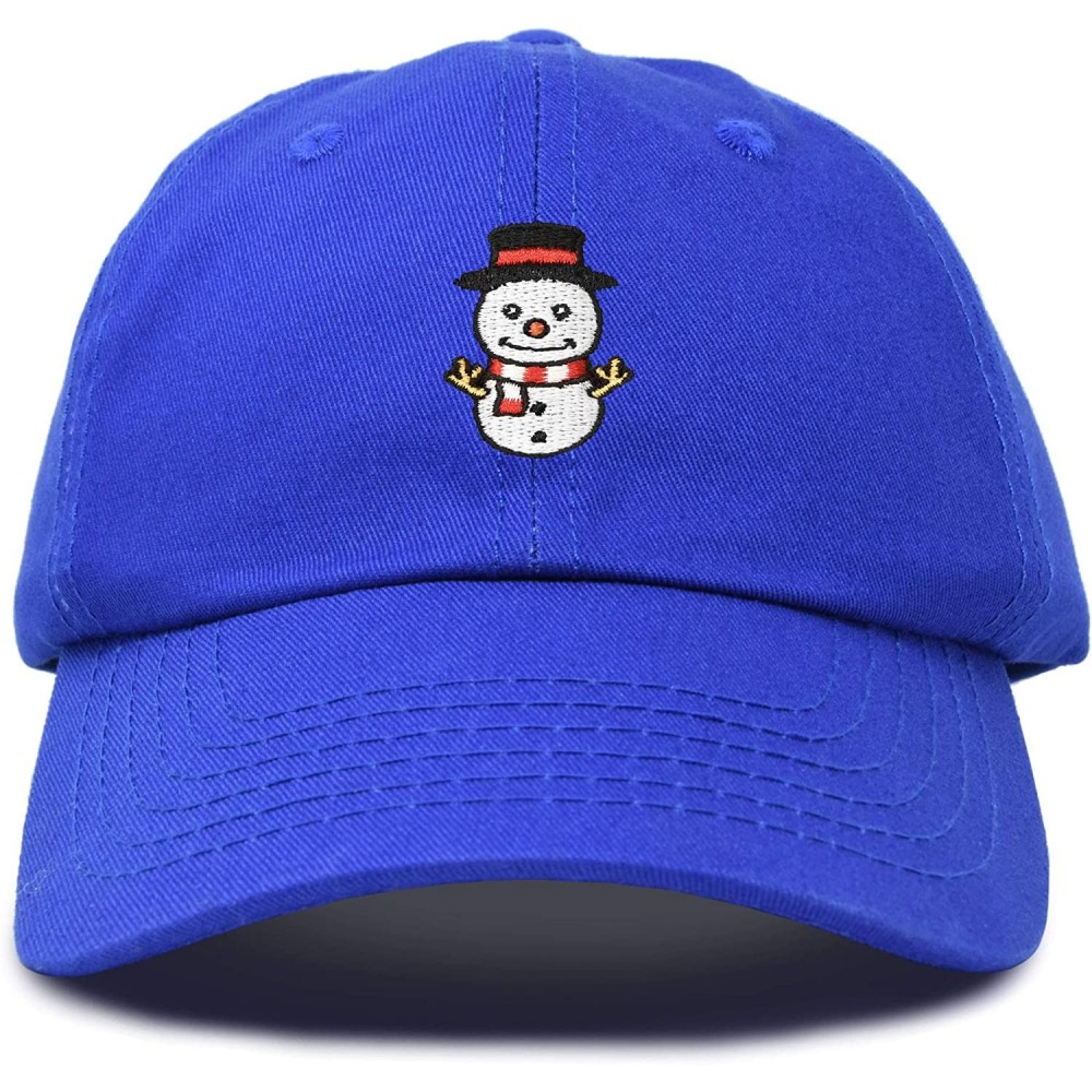 Baseball Caps Cute Snowman Hat Ladies Womens Baseball Cap - Royal Blue - C018ZY89NHR $13.36