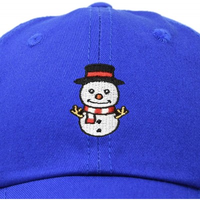 Baseball Caps Cute Snowman Hat Ladies Womens Baseball Cap - Royal Blue - C018ZY89NHR $13.36
