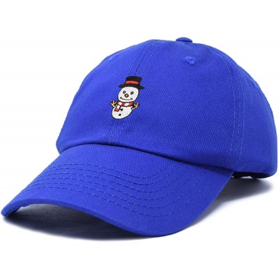 Baseball Caps Cute Snowman Hat Ladies Womens Baseball Cap - Royal Blue - C018ZY89NHR $13.36