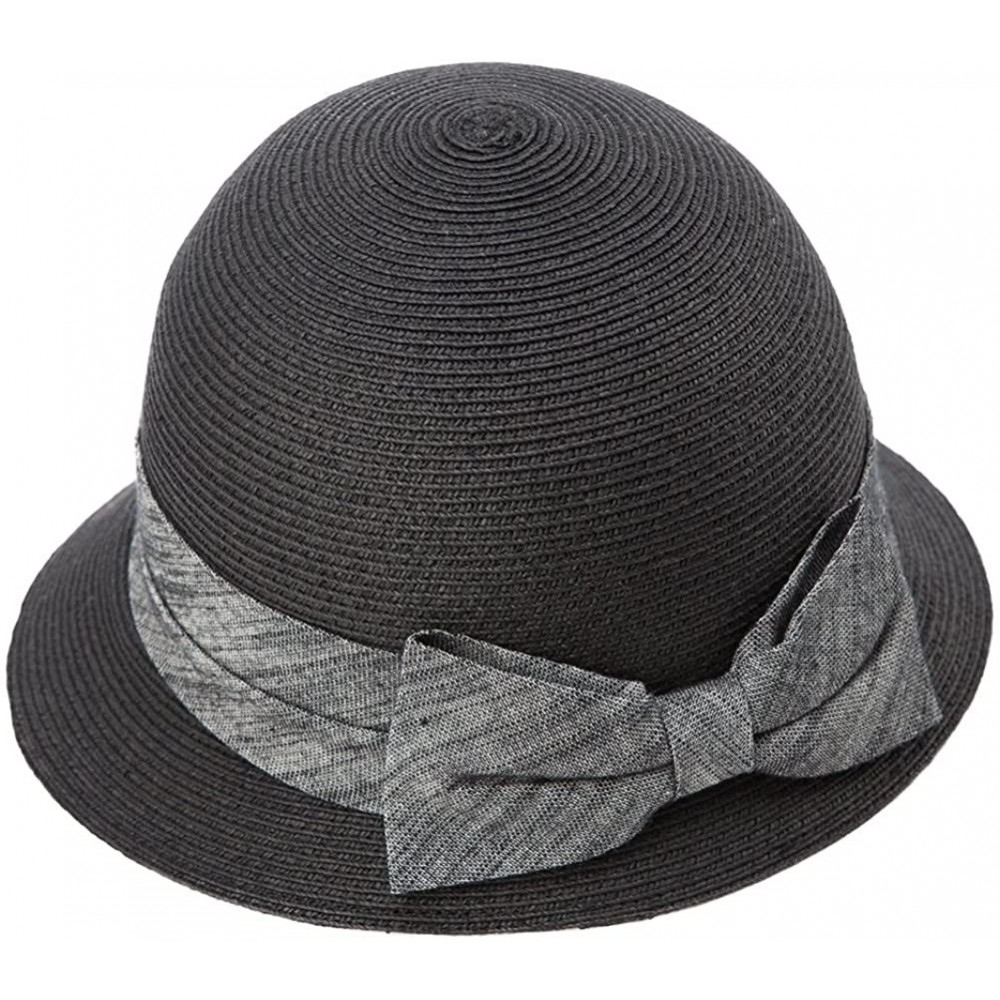 Bucket Hats Womens UPF50 Foldable Summer Sun Beach Straw Hats Accessories Wide Brim - 89316_black - CG17XXKR966 $16.74