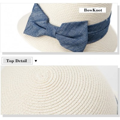 Bucket Hats Womens UPF50 Foldable Summer Sun Beach Straw Hats Accessories Wide Brim - 89316_black - CG17XXKR966 $16.74