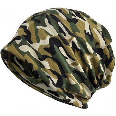 Skullies & Beanies Winter Warm Ski Hat Men's Camouflage Slouchy Beanie Hat - Dark Grey - CN129EG12F9 $17.07