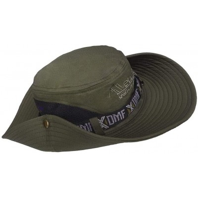Sun Hats Adjustable Packable Breathable Polyester Protection - Army Green - CF18DDHIELE $13.63
