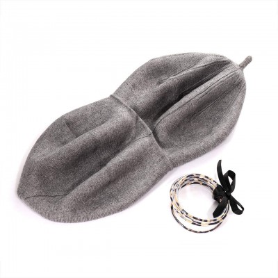 Berets Wool Knit Beret Hat for Women Girls French Style Berets Caps - Grey - CX18AUX39GS $12.12