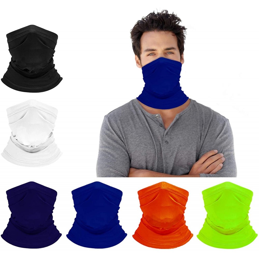 Balaclavas 6 Pack Cooling Neck Gaiters Sunscreen UV Protection Multifunctional Gaiter Breathable Headband for Outdoor Sports ...